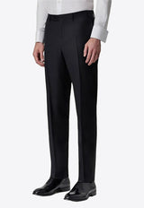 Wool Single-Breasted Tailored Suit