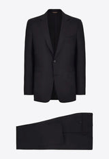 Wool Single-Breasted Tailored Suit