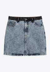 ROTATE Patchwork Denim Mini Skirt Blue 1128211603CO/P_ROTAT-1603