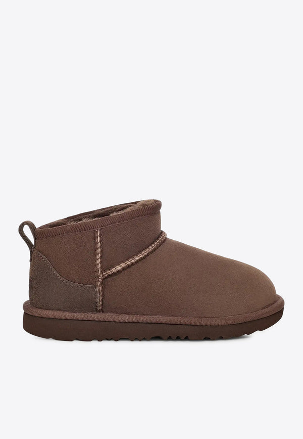 UGG Kids Boys Classic Ultra Mini Suede Boots Brown 1130750TLE/R_UGG-BCDR