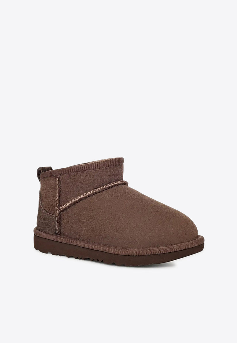 UGG Kids Boys Classic Ultra Mini Suede Boots Brown 1130750TLE/R_UGG-BCDR