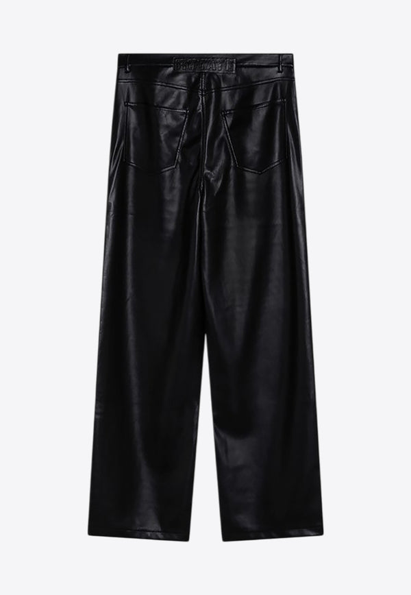 ROTATE High-Waist Faux Leather Pants Black 113172100PL/P_ROTAT-100