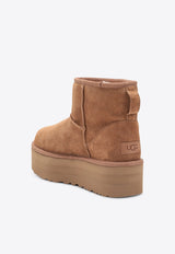 UGG Classic Mini Platform Suede Boots Chestnut 1134991LE_UGG-CHE