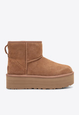 UGG Classic Mini Platform Suede Boots Chestnut 1134991LE_UGG-CHE