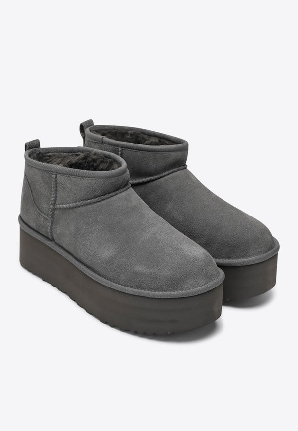UGG Classic Ultra Mini Platform Boots Gray 1135092LE/R_UGG-CHRC