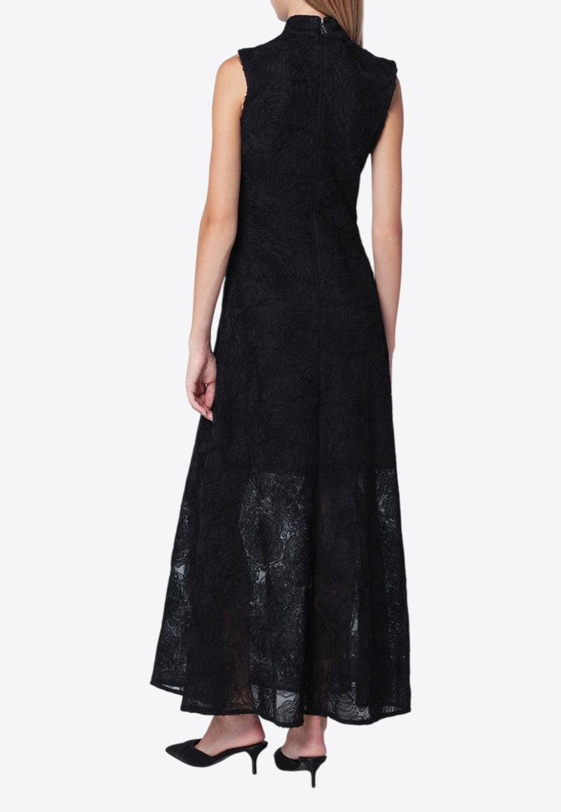 ROTATE Floral Embroidered Maxi Dress Black 113617100PL/R_ROTAT-100