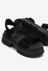 UGG Ashton Ankle Leather Sandals Black 1136764SUE/O_UGG-BLK