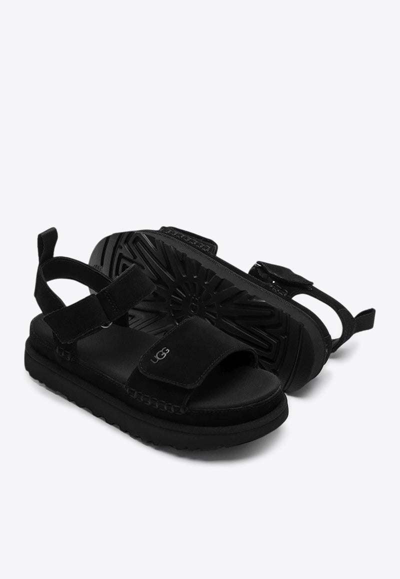 UGG Goldenstar Leather Flat Sandals Black 1136783SUE/O_UGG-BLK