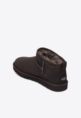 UGG Classic Ultra Mini Ankle Boots Dark Brown 1137391LE/R_UGG-DDC