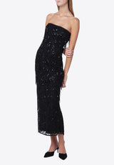 ROTATE Beaded Fringe Midi Dress 114622100PL/R_ROTAT-100