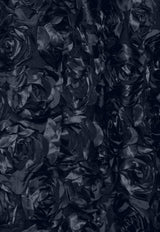 ROTATE Floral Jacquard Midi Dress Black 115040100_BLACK