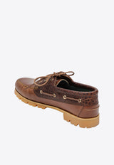 VINNY’s Aztec Leather Boat Shoes Brown 11510/S_VINN-800