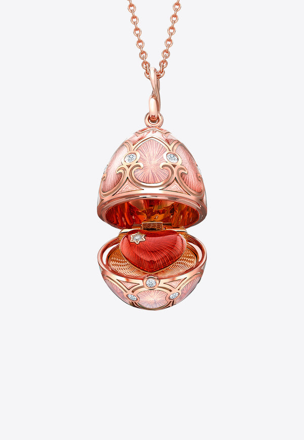 Fabergé Heritage Surprise Locket Necklace in 18-karat Rose Gold Rose Gold 1151FP2131