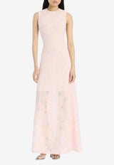 ROTATE Jacquard Mesh Maxi Dress Pink 1152281809_PINK