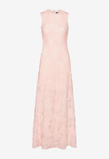 ROTATE Jacquard Mesh Maxi Dress Pink 1152281809_PINK