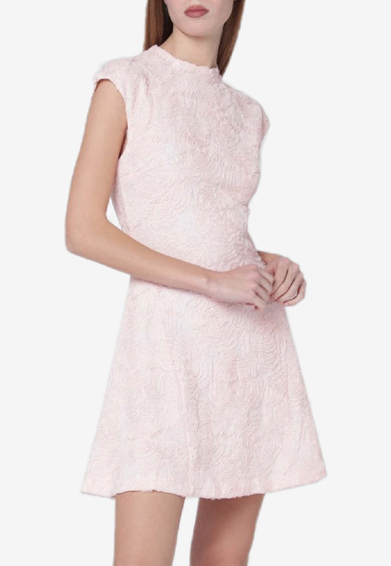 rotate jacquard mini dress Floral Jacquard Mini Dress – THAHAB KW