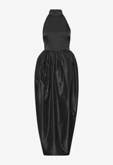 ROTATE Halterneck Satin Maxi Dress Black 115242100_BLACK