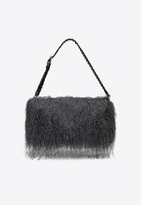 Dries Van Noten Fringed Shoulder Bag  Gray 115412031/R_DRVNO-803