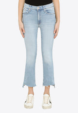 MOTHER Slim-Leg Cropped Jeans Light Blue 1157-1008CO/M_MOTH-LIT