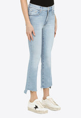 MOTHER Slim-Leg Cropped Jeans Light Blue 1157-1008CO/M_MOTH-LIT