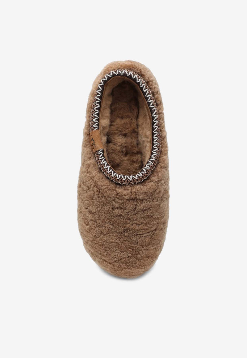 UGG Tasman Maxi Curly Flat Mules Chestnut 1158356EF/P_UGG-CHE