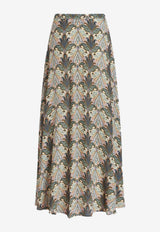 Etro Paisley Maxi Wrap Skirt 11594-5065 0001 Multicolor