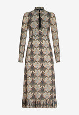 Etro Paisley Pattern Midi Dress 11663-5094 0001 Multicolor
