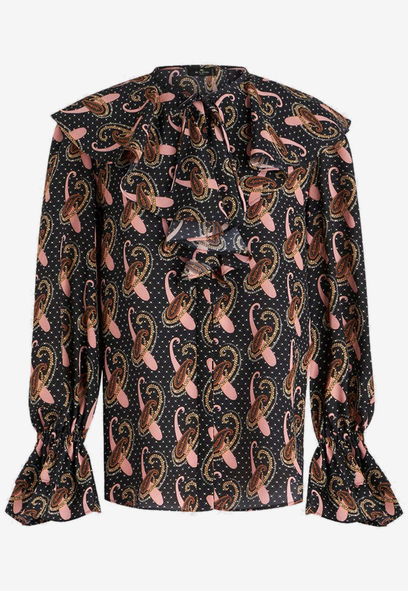 Etro Paisley Polka Dot Shirt 11734-5296 0001 Multicolor