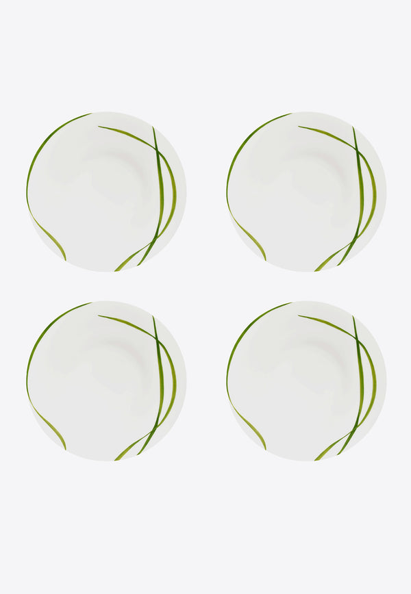 TAITÙ Life In Green Soup Plate - Set of 4 Green 12-13-5