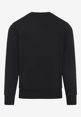 Moncler Logo-Printed Crewneck Sweatshirt Black