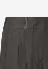 Straight-Leg Tailored Pants