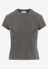 Jean Paul Gaultier Crewneck Needless T-shirt Gray