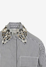 Quagga Striped Cropped Shirt