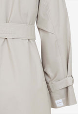 Double-Breasted Belted Trench Coat