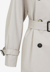 Double-Breasted Belted Trench Coat