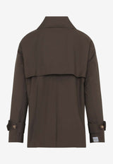 Zeno Double-Breasted Short Trench Coat