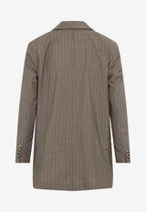 Acciaio Pinstripe Wool Blazer
