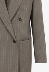 Acciaio Pinstripe Wool Blazer