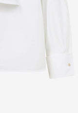 Curvone Knotted Off-Shoulder Blouse