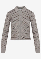 Ragno Embellished Polo Cardigan