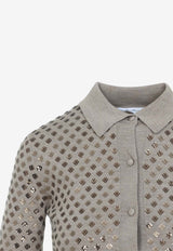 Ragno Embellished Polo Cardigan