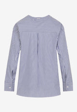 Chicca V-neck Striped Blouse