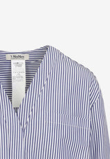 Chicca V-neck Striped Blouse