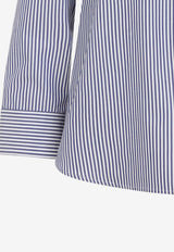 Chicca V-neck Striped Blouse