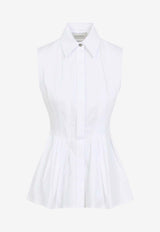 Certosa Sleeveless Peplum Top