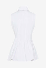 Certosa Sleeveless Peplum Top