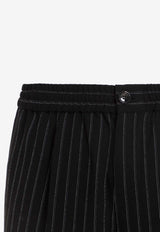 Pinstripe Pants in Virgin Wool