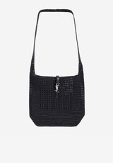 Medium Le 5 À 7 East-West Raffia Tote Bag