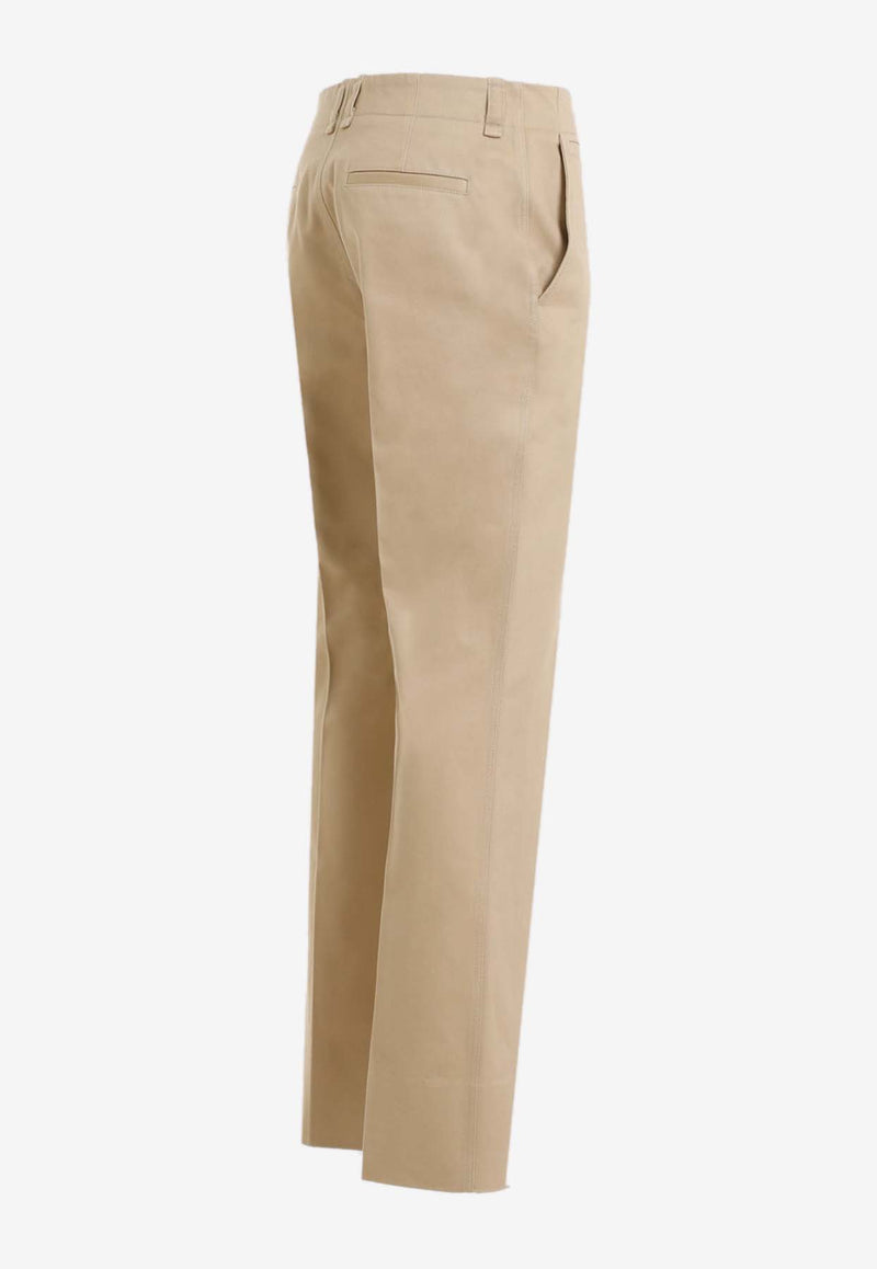 Straight-Leg Tailored Pants