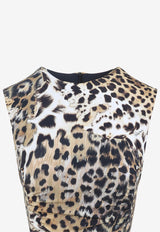 Jaguar Print Midi Dress
